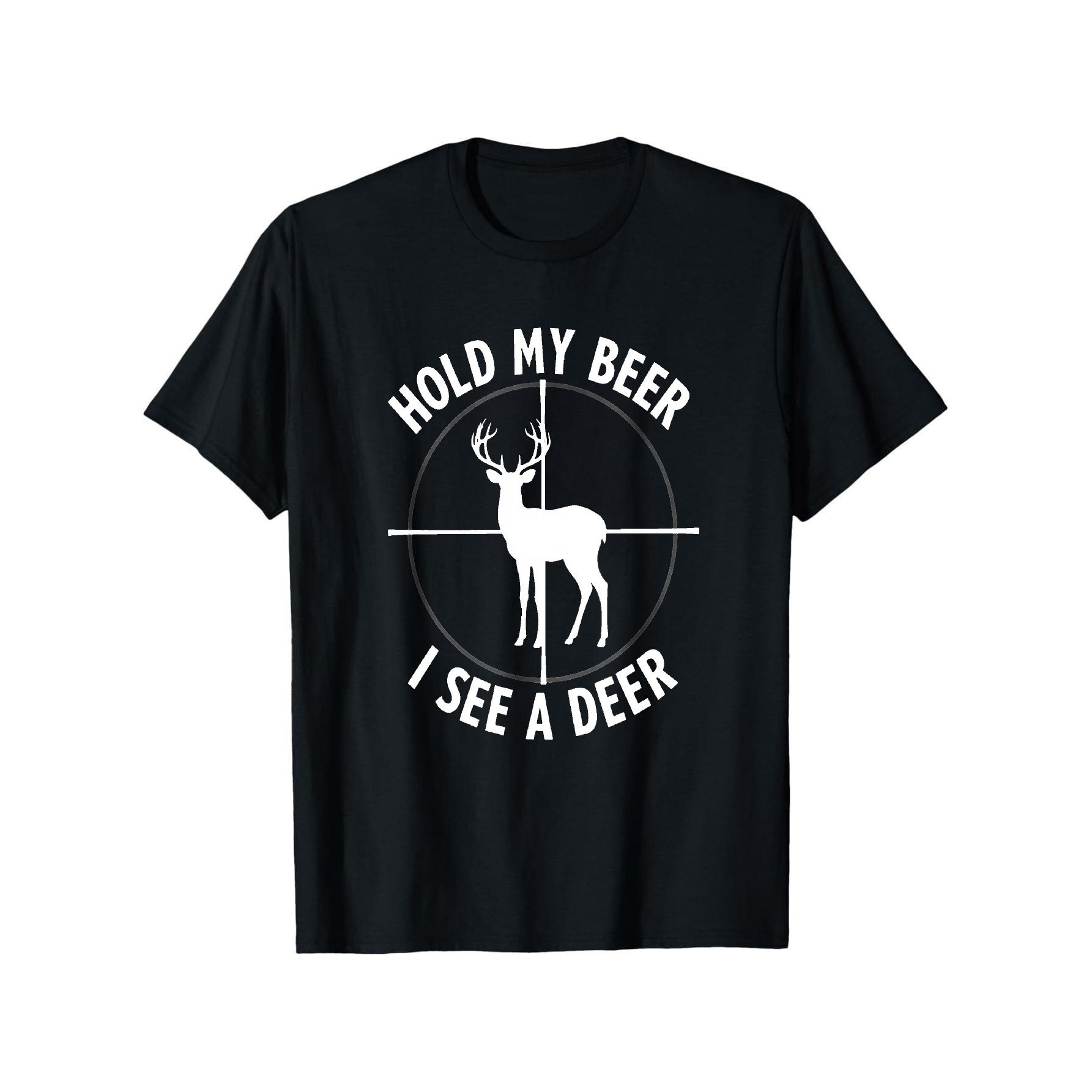 Outdoor Hunting Graphic Tees - T-shirt graphique drôle « Hold My