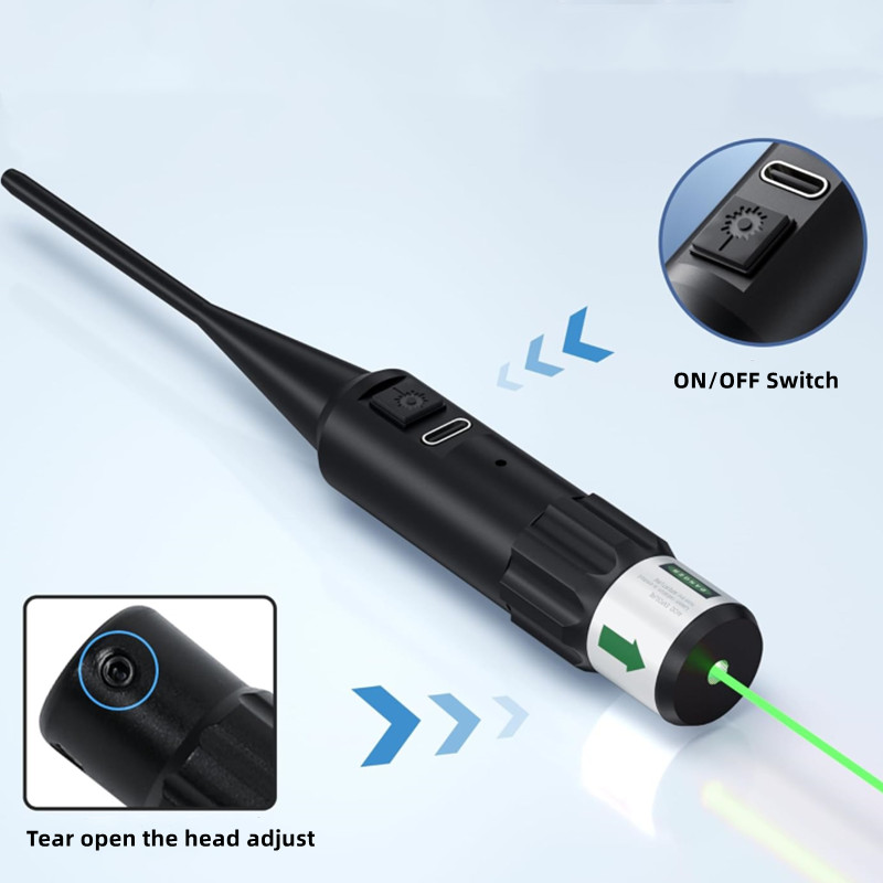 Laser Boresighter Kit - Kit d'alésage Laser rouge 64 adaptateurs