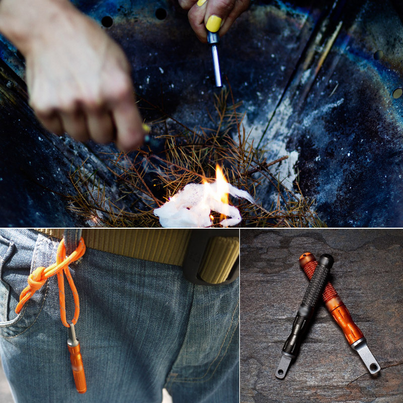 Fire Starter Waterproof - Démarreur d'urgence étanche en silex et