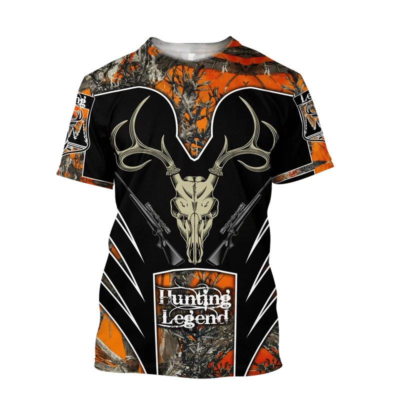 Outdoor Hunting Graphic Tees - 1 pièce personnalisé votre image Elk