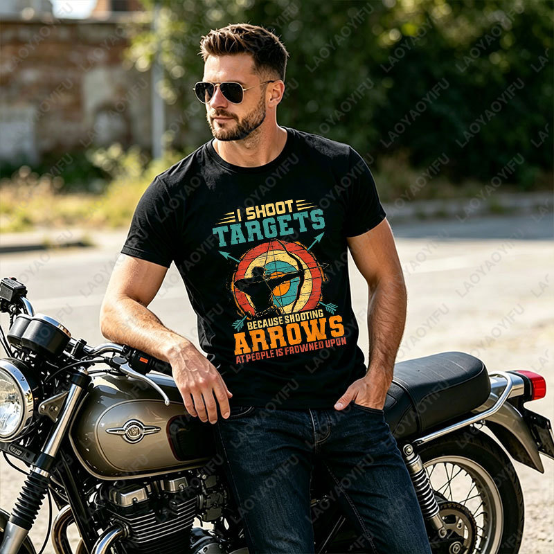 Outdoor Hunting Graphic Tees - T-shirt graphique décontracté pour la pratique