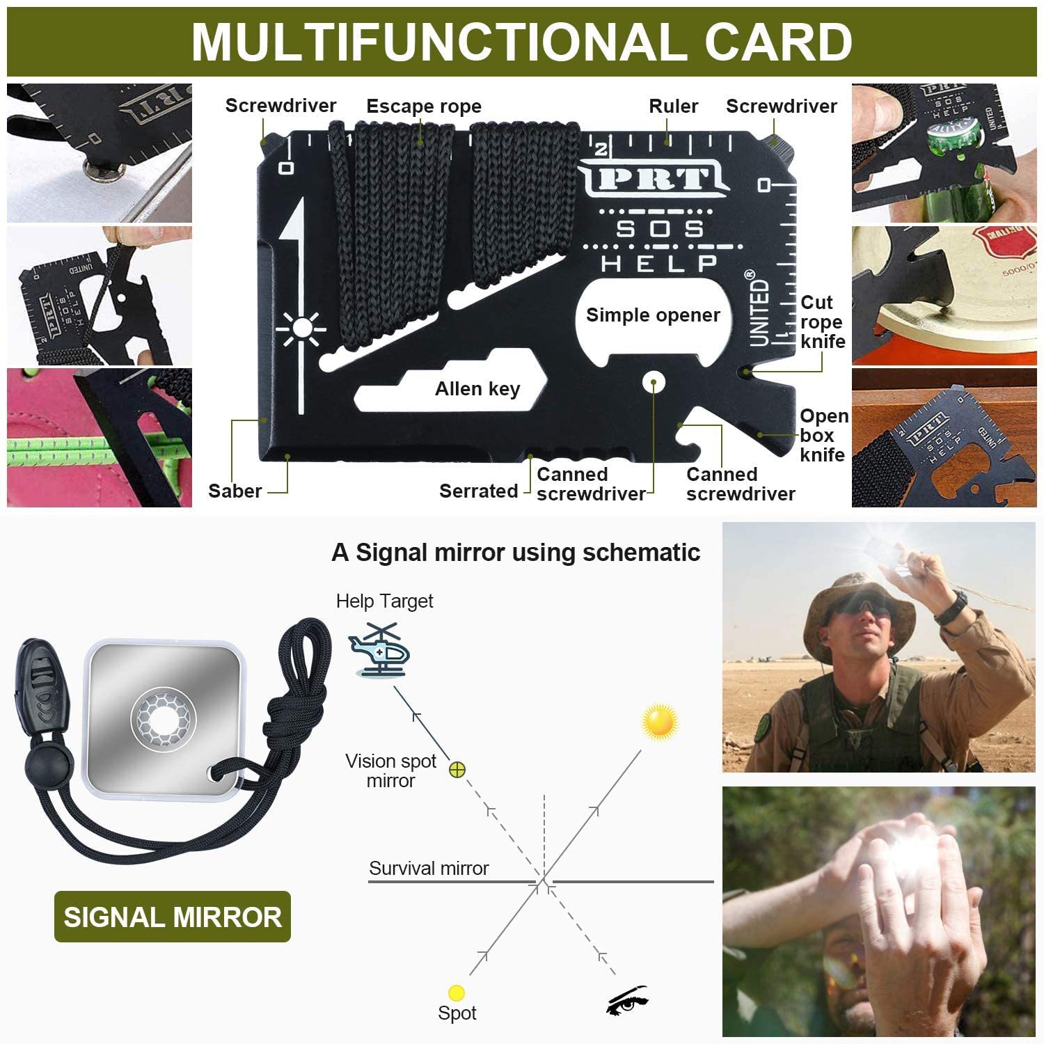 Kit d'outils de survie compact - Hunting Fishing Outdoor avis et prix