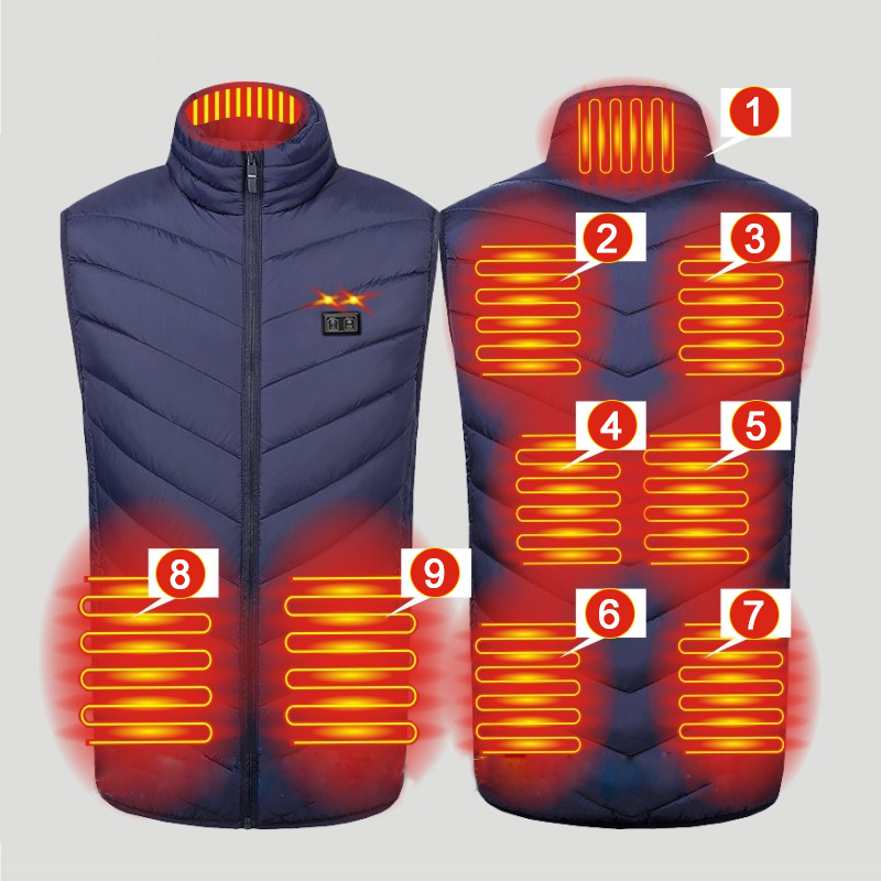 Hiver 9 zones gilet chauffant  - Outdoor Hunting Heater avis et prix