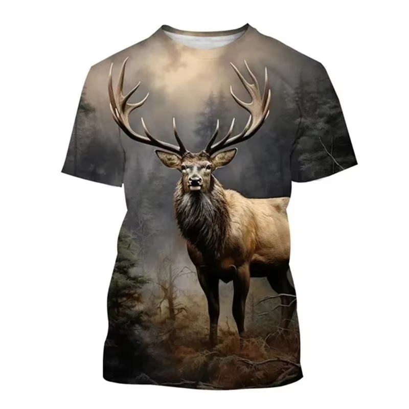 T-shirt à manches courtes et c - Outdoor Hunting Graphic Tees avis et prix
