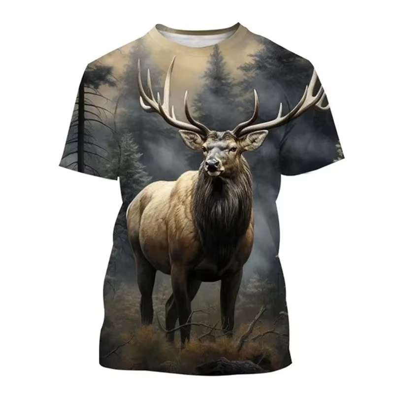T-shirt à manches courtes et c - Outdoor Hunting Graphic Tees avis et prix