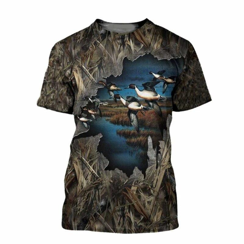 T-shirt pour homme imprimé 3D  - Outdoor Hunting Graphic Tees avis et prix
