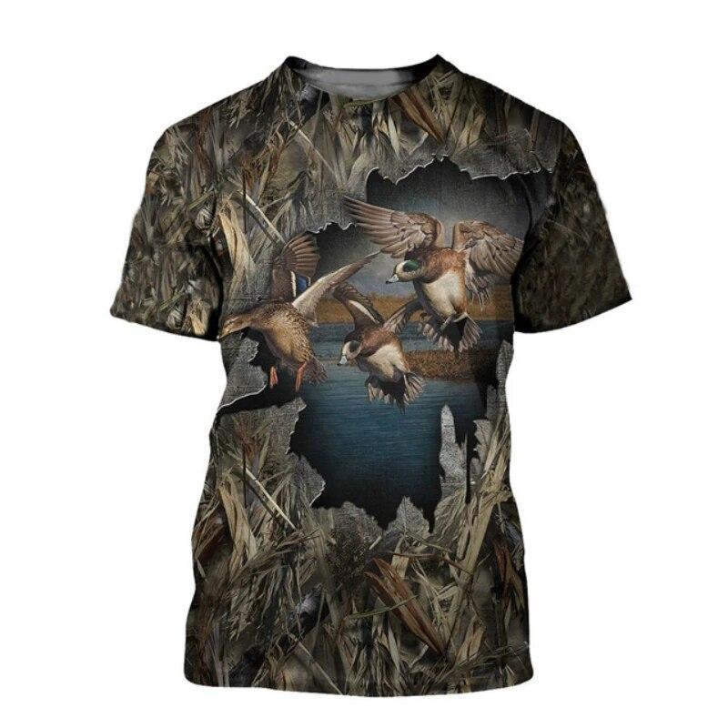 T-shirt pour homme imprimé 3D  - Outdoor Hunting Graphic Tees avis et prix