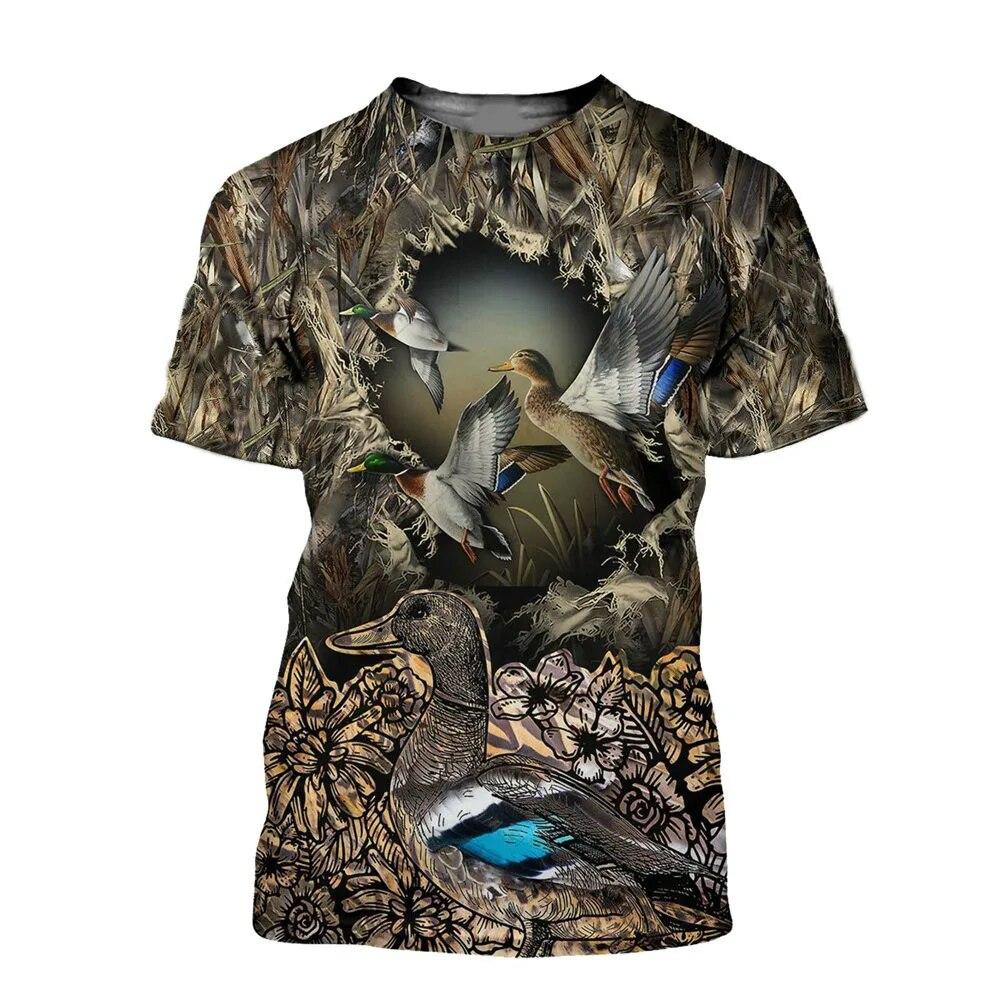 T-shirt pour homme imprimé 3D  - Outdoor Hunting Graphic Tees avis et prix