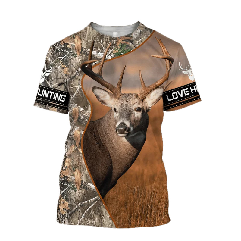 1 pièce personnalisé votre ima - Outdoor Hunting Graphic Tees avis et prix