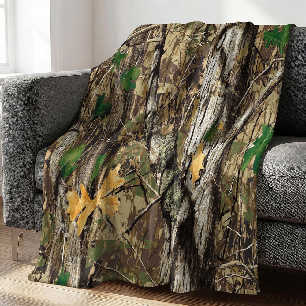 Couverture en flanelle camoufl - Hunting Outdoor Rug avis et prix