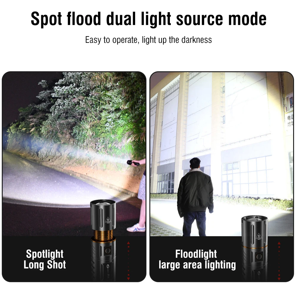 BORUiT Lampe torche LED ultra- - Hunting Fishing Outdoor avis et prix